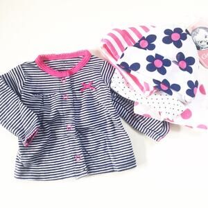NEW Carter's newborn hats Matching Cardigan Newborn Bundle Deal